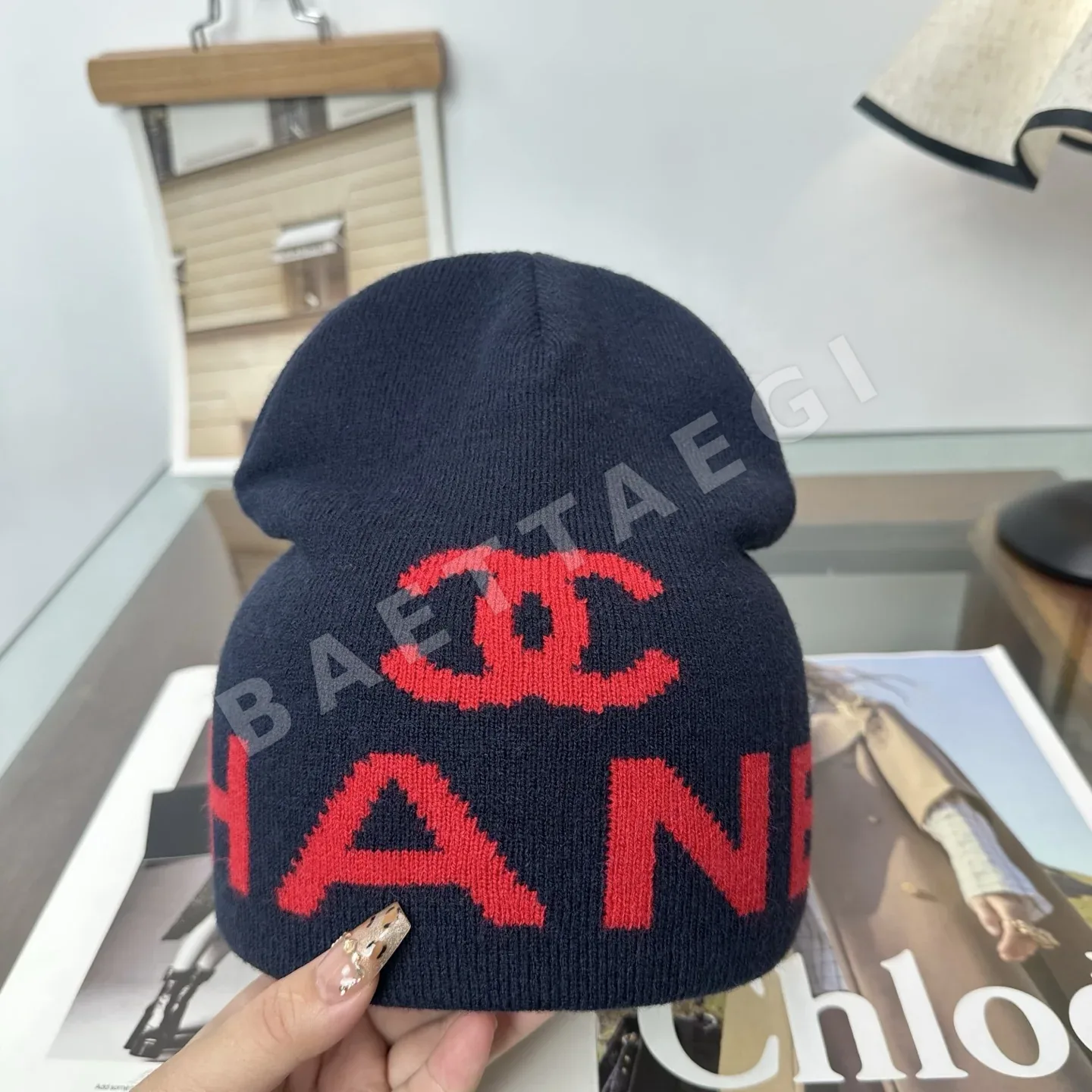 샤넬 니트 비니 모자 상세 이미지 9