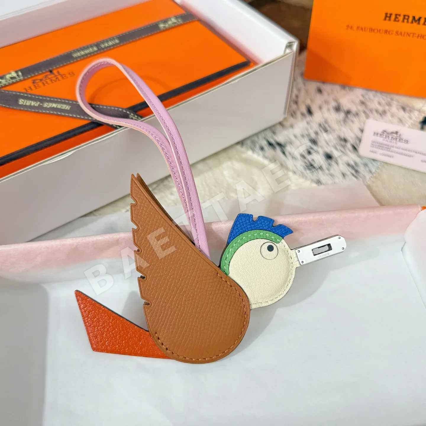 에르메스 버드 참 키링 124413