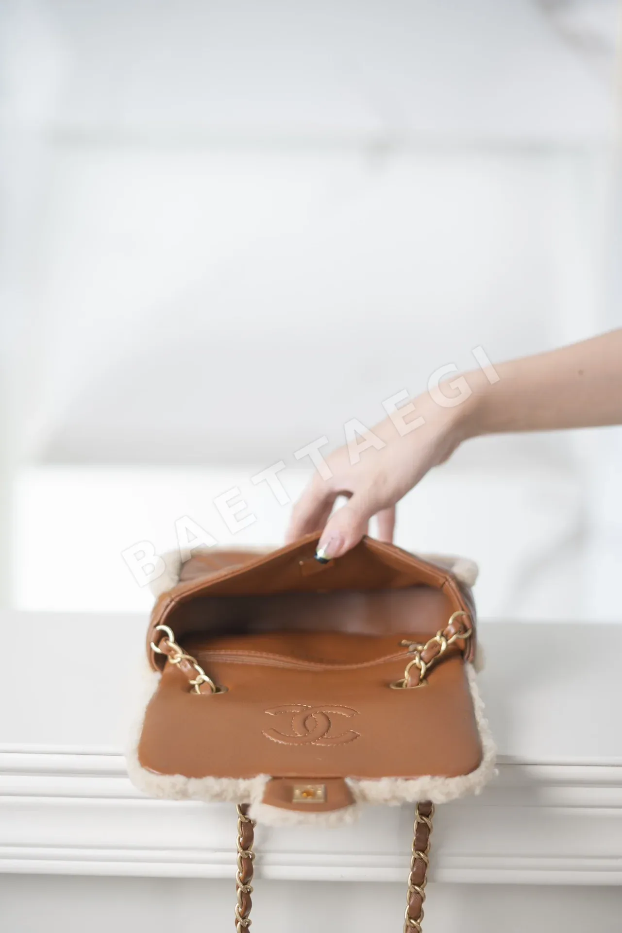 샤넬 테디베어 램스킨 미니 숄더백 상세 이미지 9