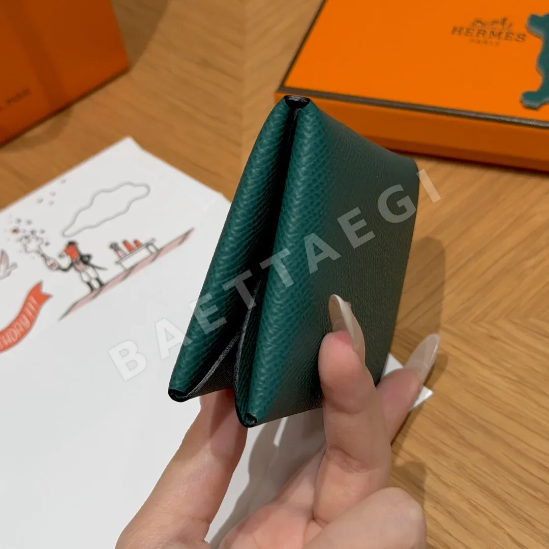 에르메스 칼뱅듀오 에삐 가죽 지갑 상세 이미지 3