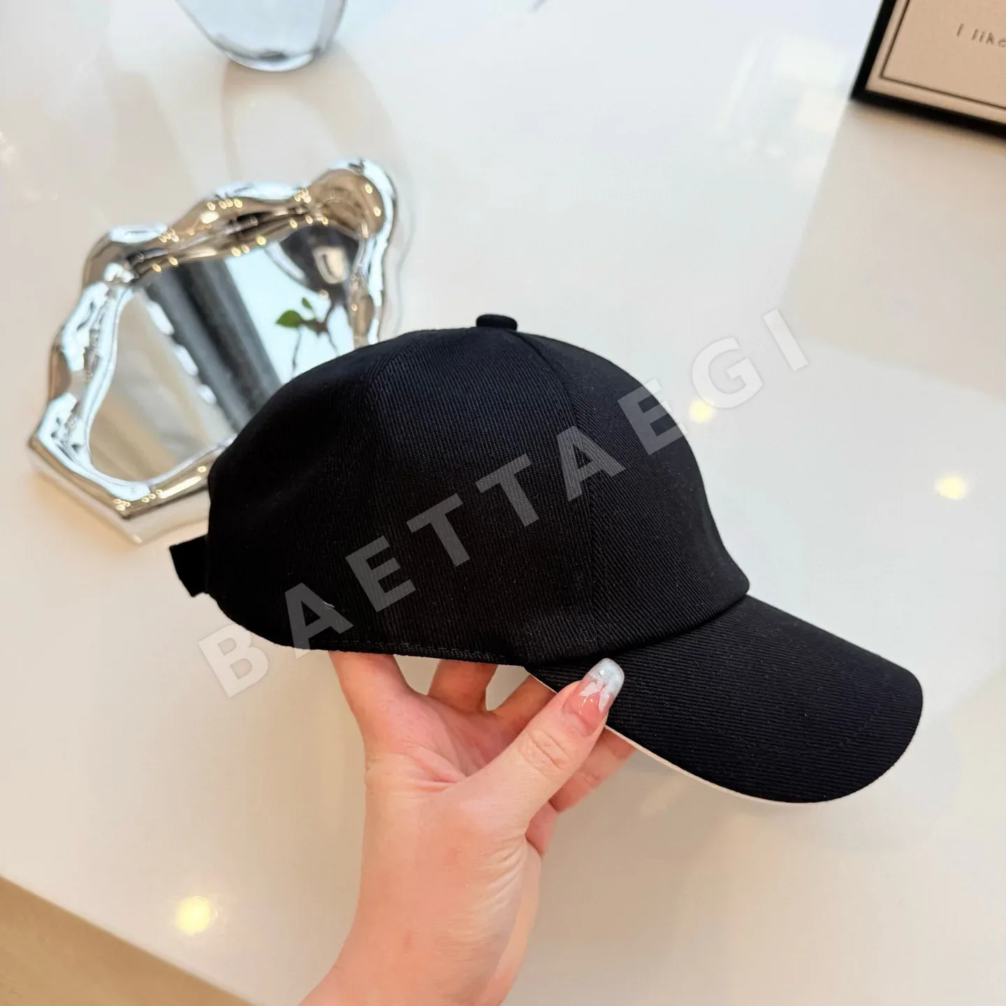 샤넬 트윌 더블 C 자수 야구모자 상세 이미지 3