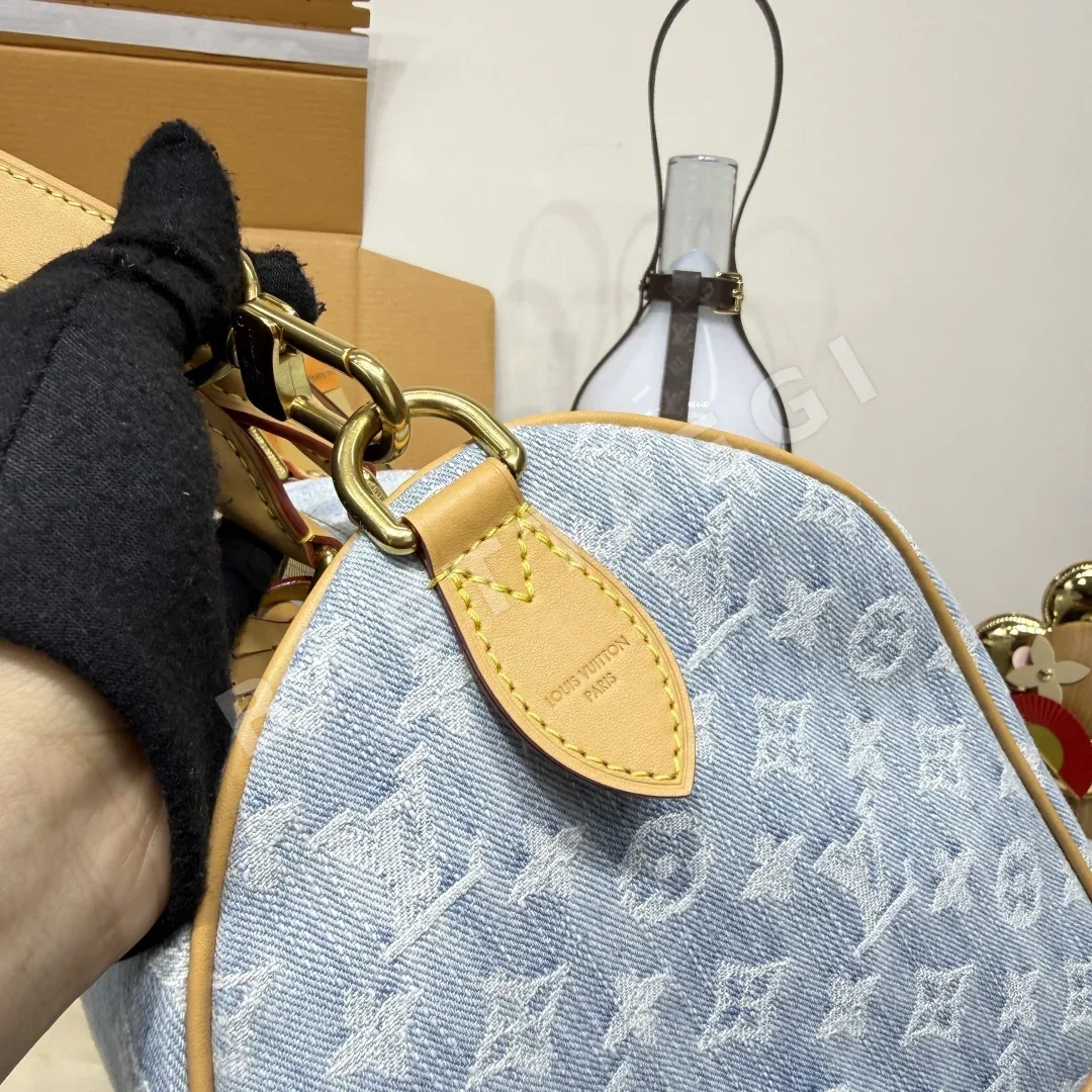 루이비통 스피디 반둘리에르 30 데님 핸드백 상세 이미지 7