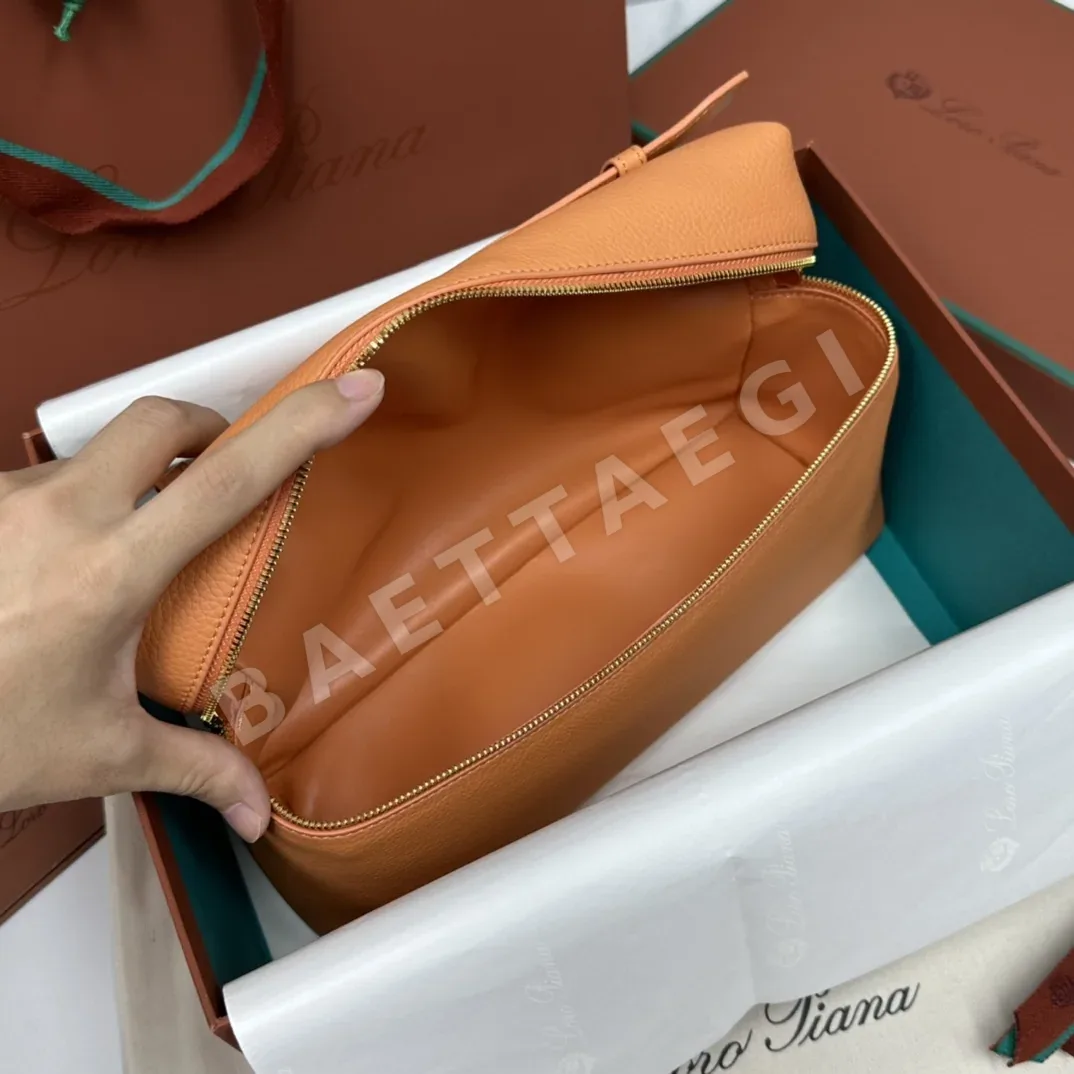 로로피아나 L27 시나몬 오렌지 골드 버클 크로스바디백 상세 이미지 7