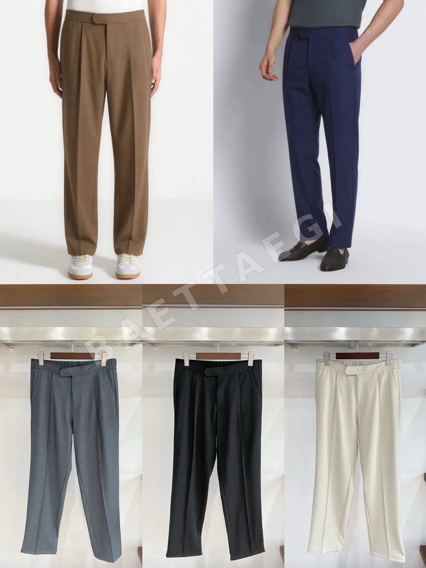 브리오니 텐셀 혼방 면 울 남성 바지 상세 이미지 9