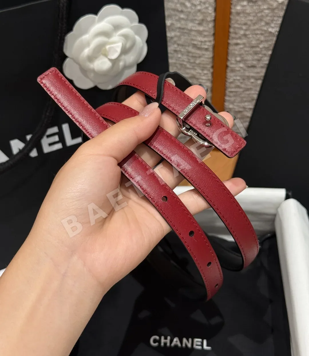 샤넬 더블 C 양면 가죽 벨트 상세 이미지 3
