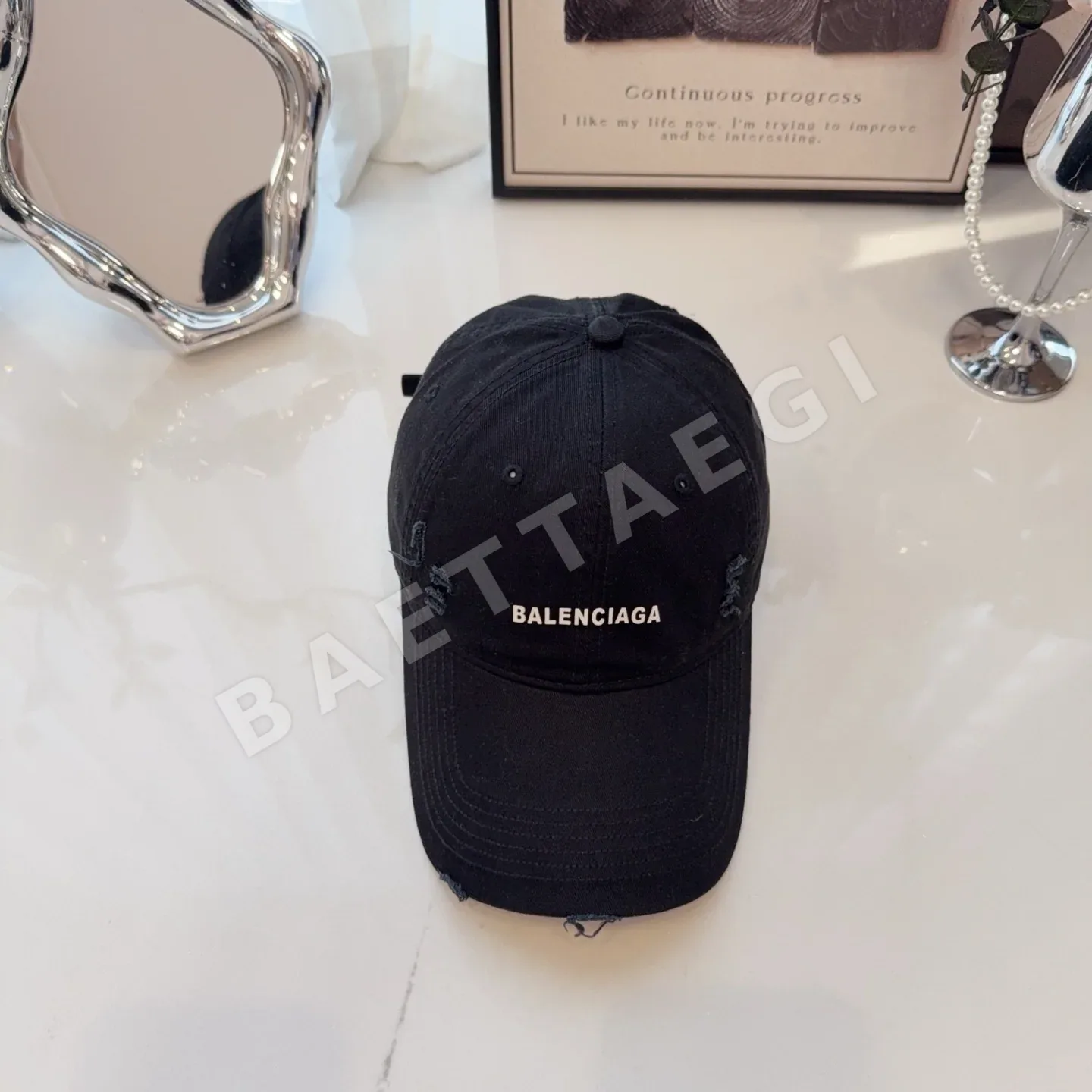 발렌시아가 배색 야구모자 78119
