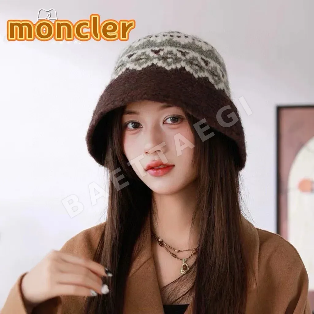 몽클레르 울 혼방 페어아일 피셔맨 햇 모자 상세 이미지 2