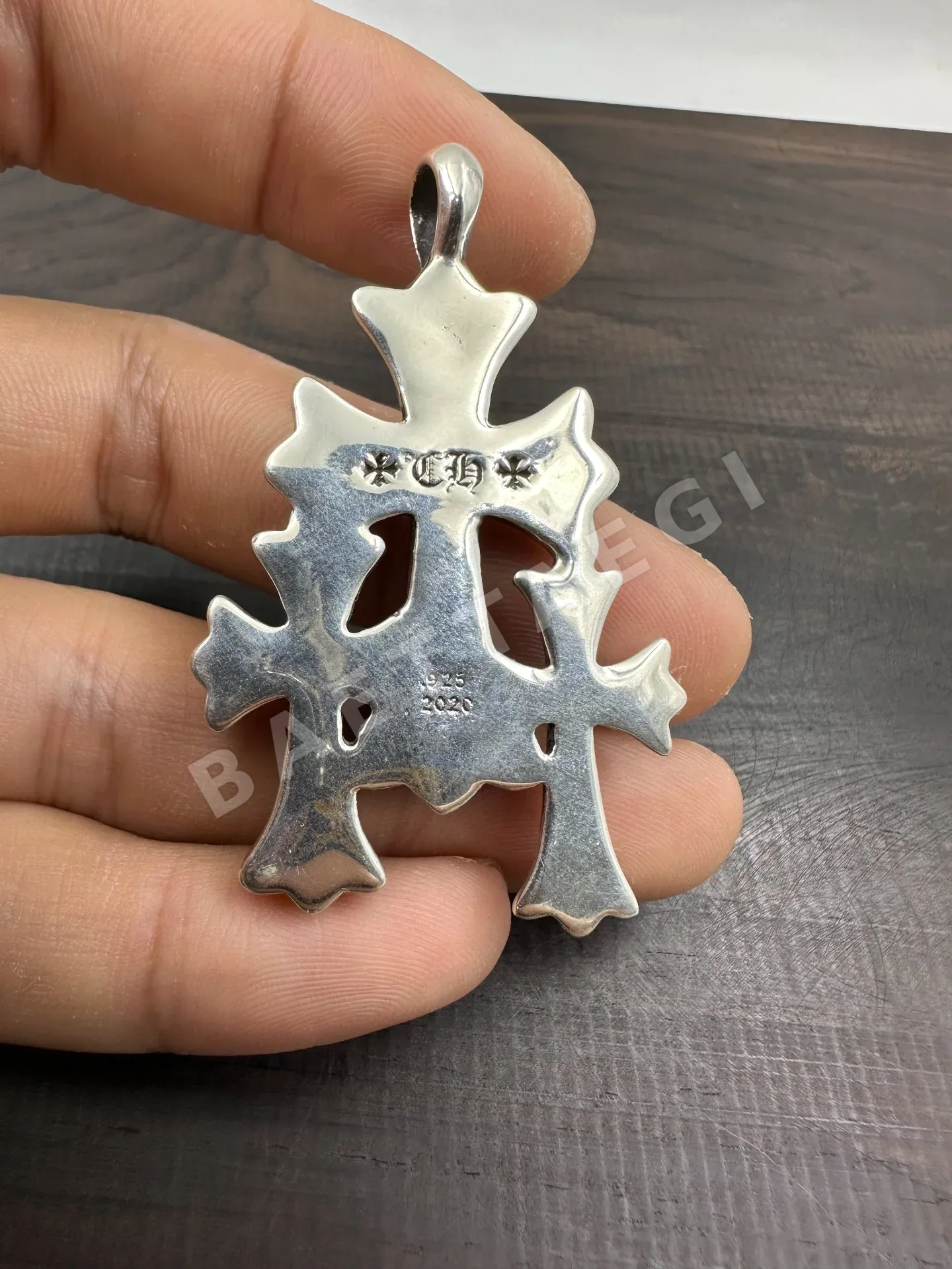 크롬하츠 925 스리 크로스 다이아몬드 목걸이 상세 이미지 4