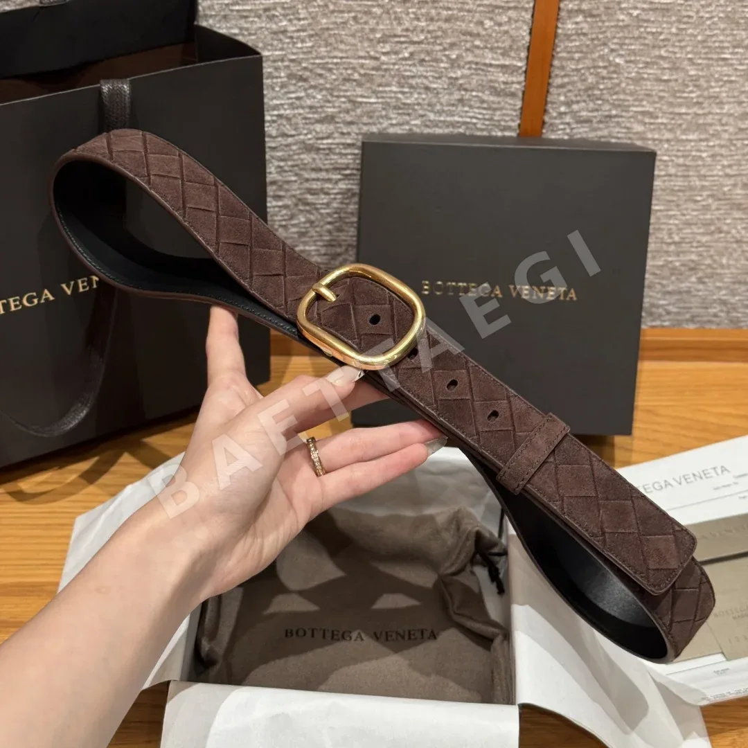 보테가베네타 인트레차토 스웨이드 벨트 상세 이미지 5