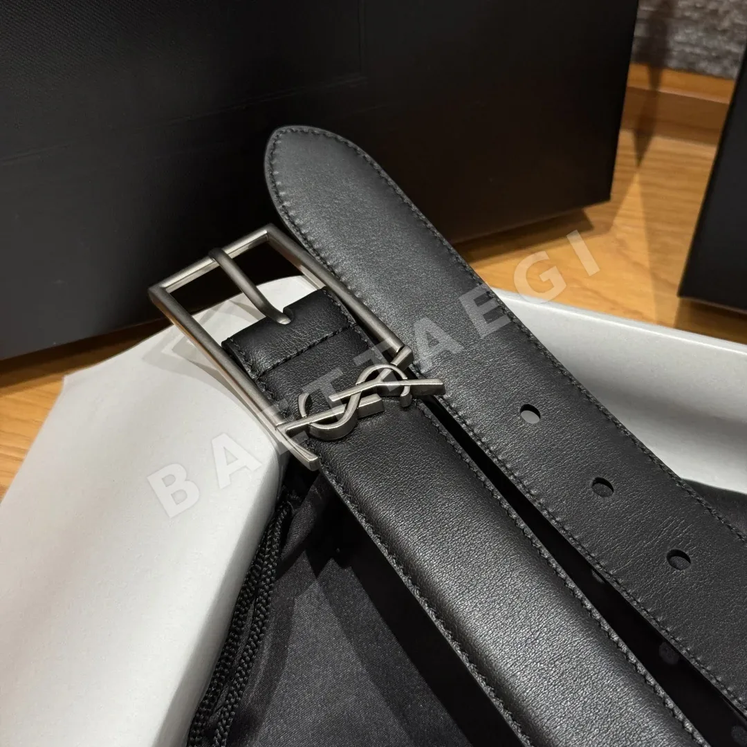 생로랑 메탈 버클 여성 벨트 30MM 상세 이미지 5
