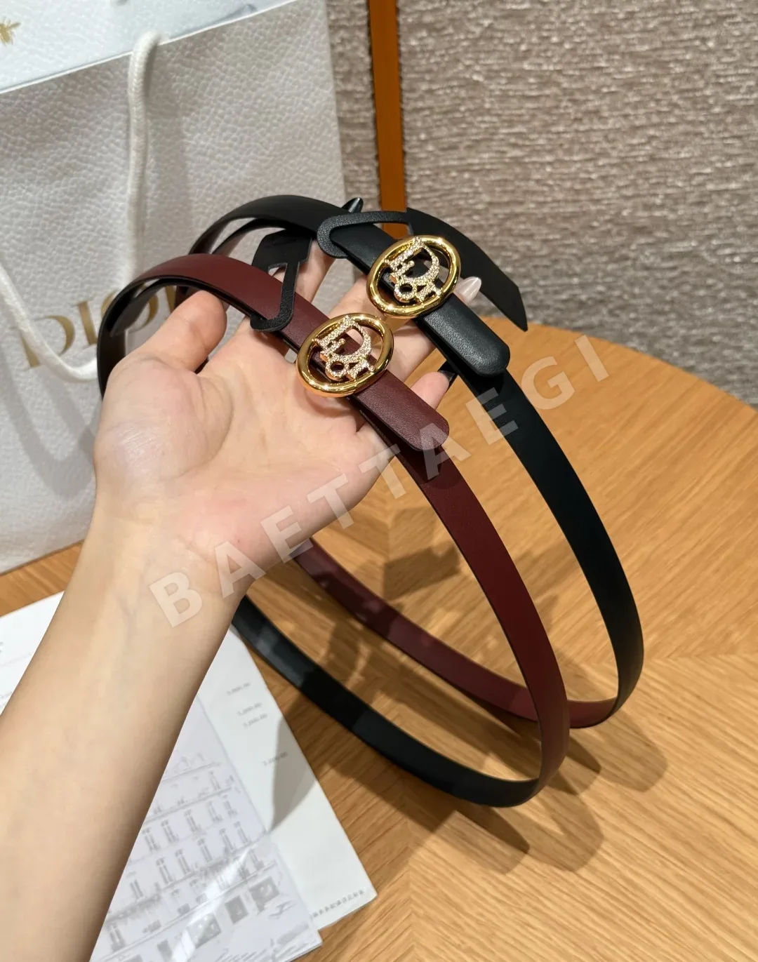 디올 오블리크 양면 소가죽 벨트 상세 이미지 2