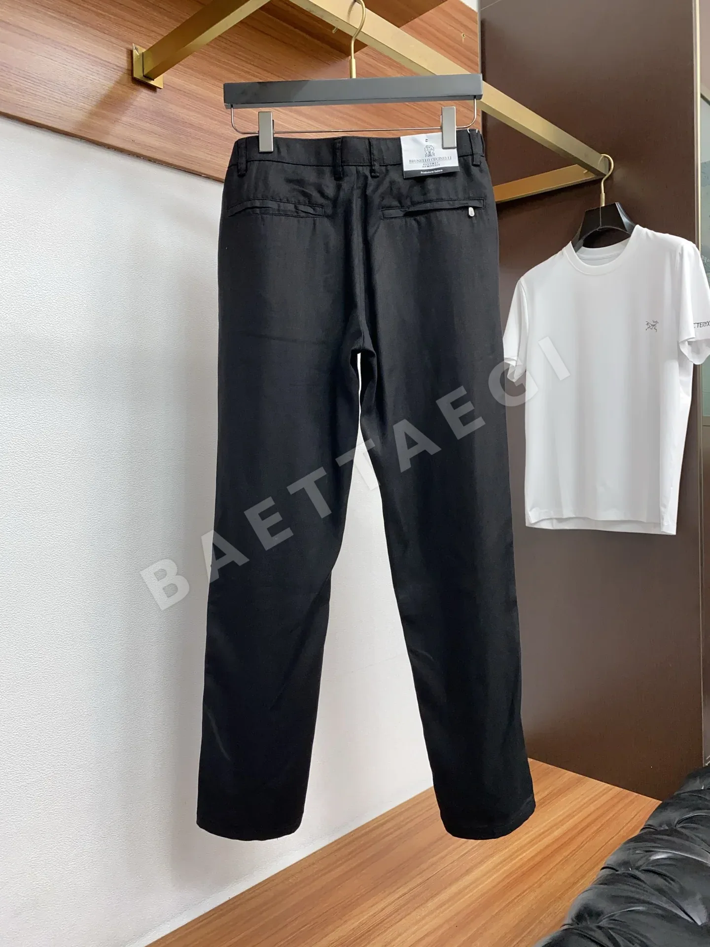 브루넬로쿠치넬리 린넨 코튼 데님 남성 바지 상세 이미지 8