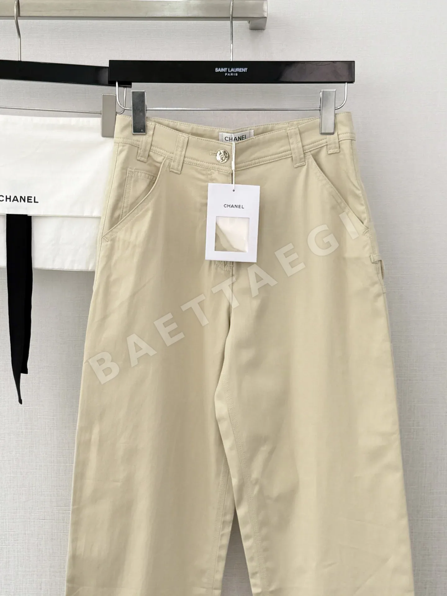 샤넬 더블 C 워크웨어 청바지 바지 상세 이미지 3
