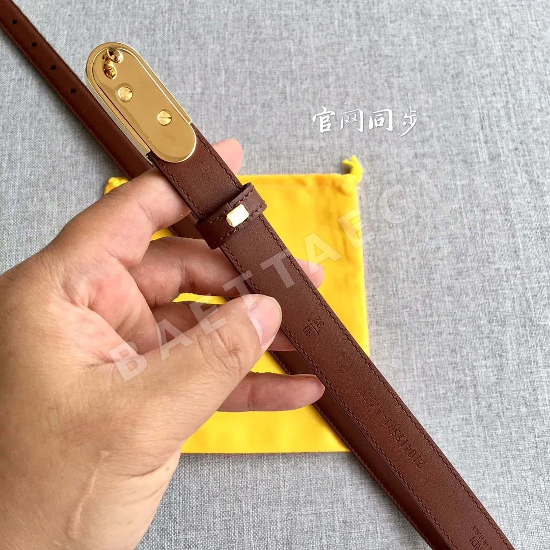 펜디 O'Lock 슬림 가죽 벨트 상세 이미지 8