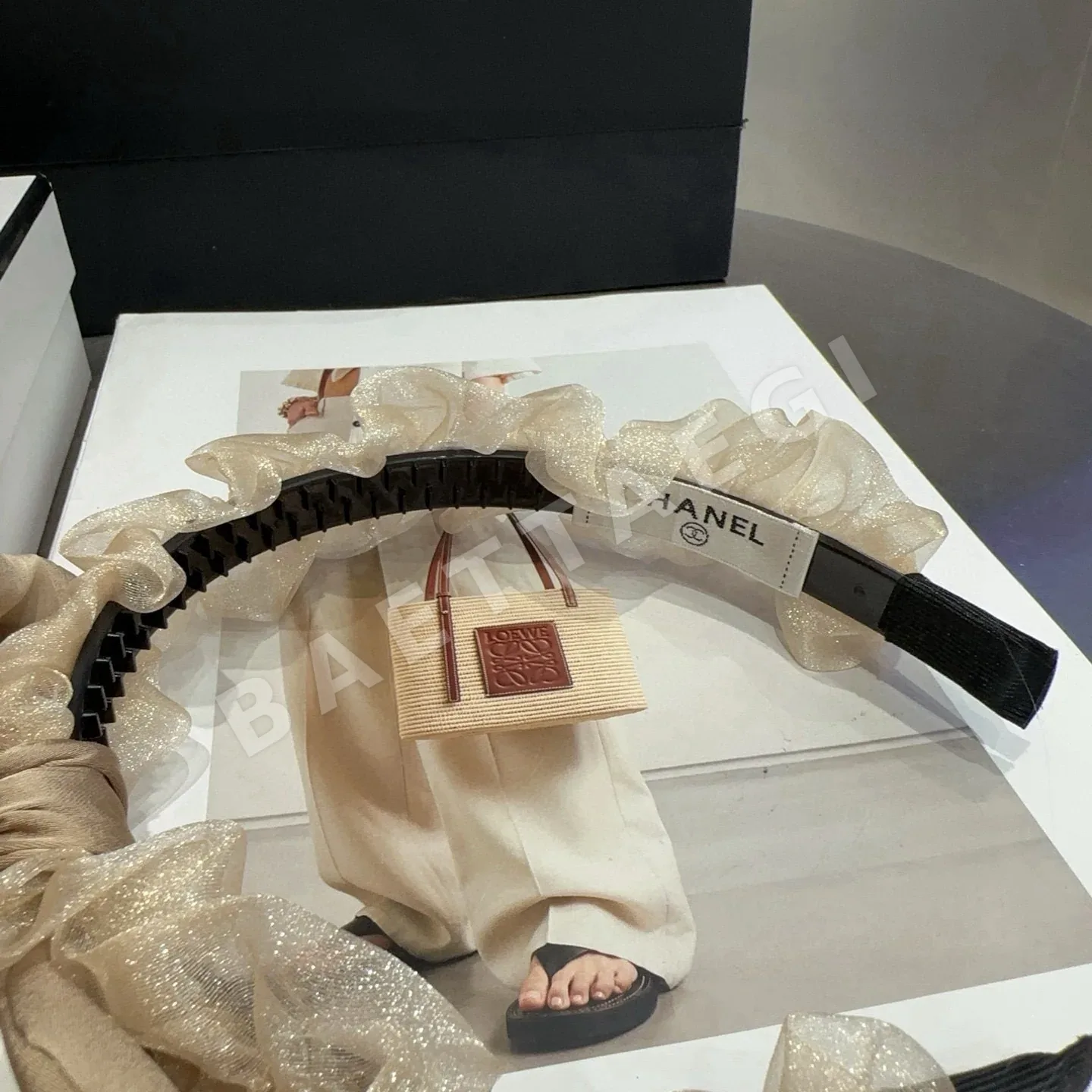 샤넬 고급 헤어밴드 악세사리 상세 이미지 7