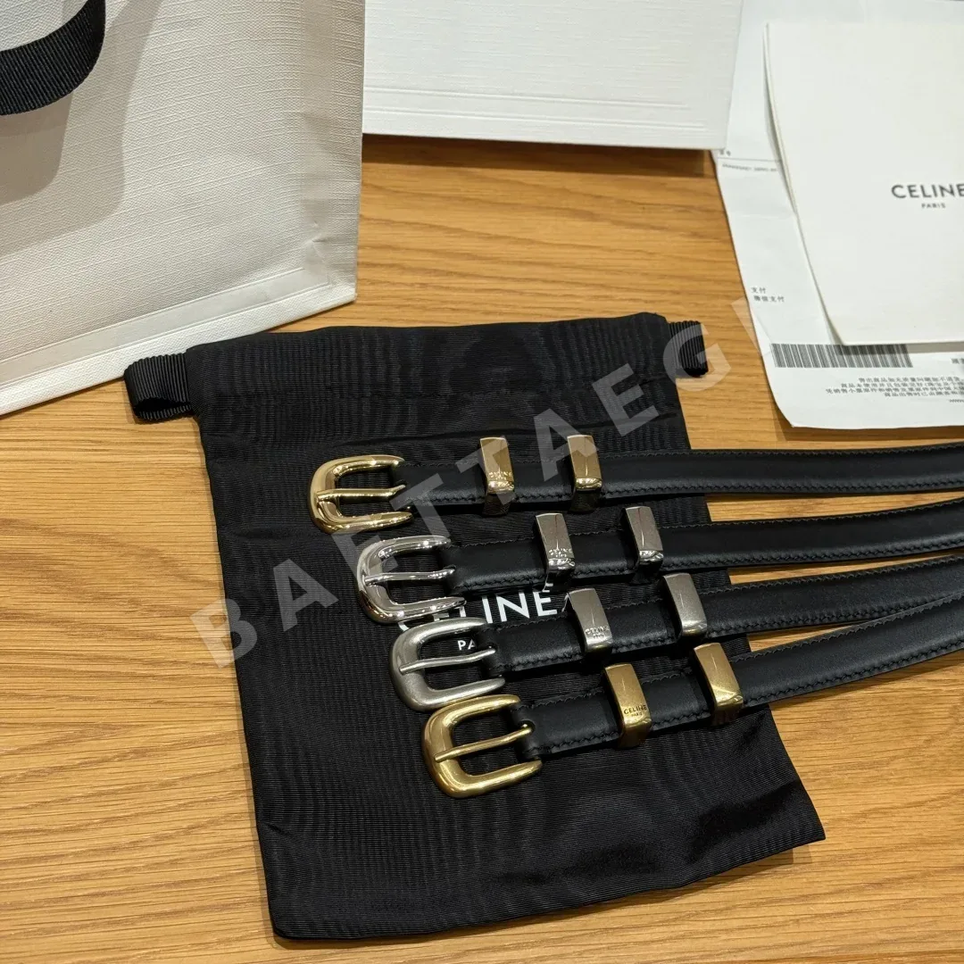 셀린느 개선문 웨스턴 미디엄 소가죽 벨트 상세 이미지 5