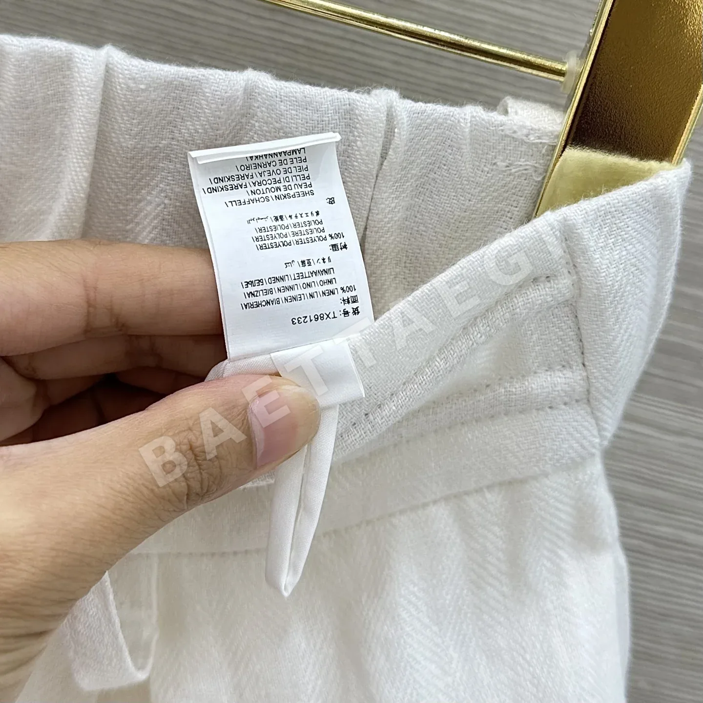 로로피아나 린넨 트라우저 여성 바지 상세 이미지 7