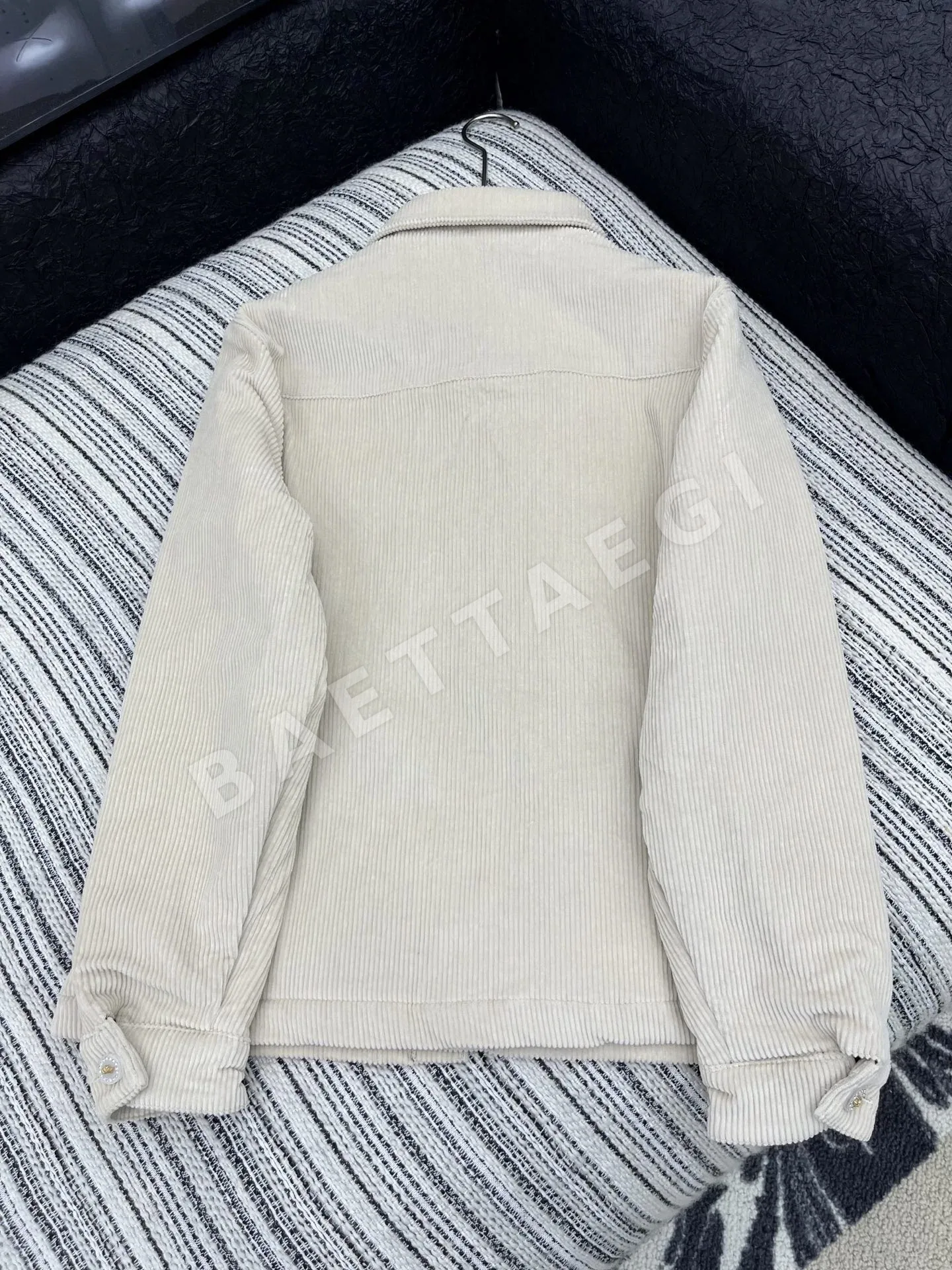 샤넬 빈티지 코듀로이 여성 자켓 상세 이미지 7
