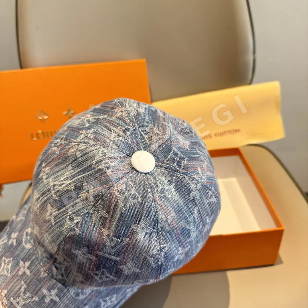 루이비통 LV 데님 자카드 조절형 베이스볼 모자 상세 이미지 5