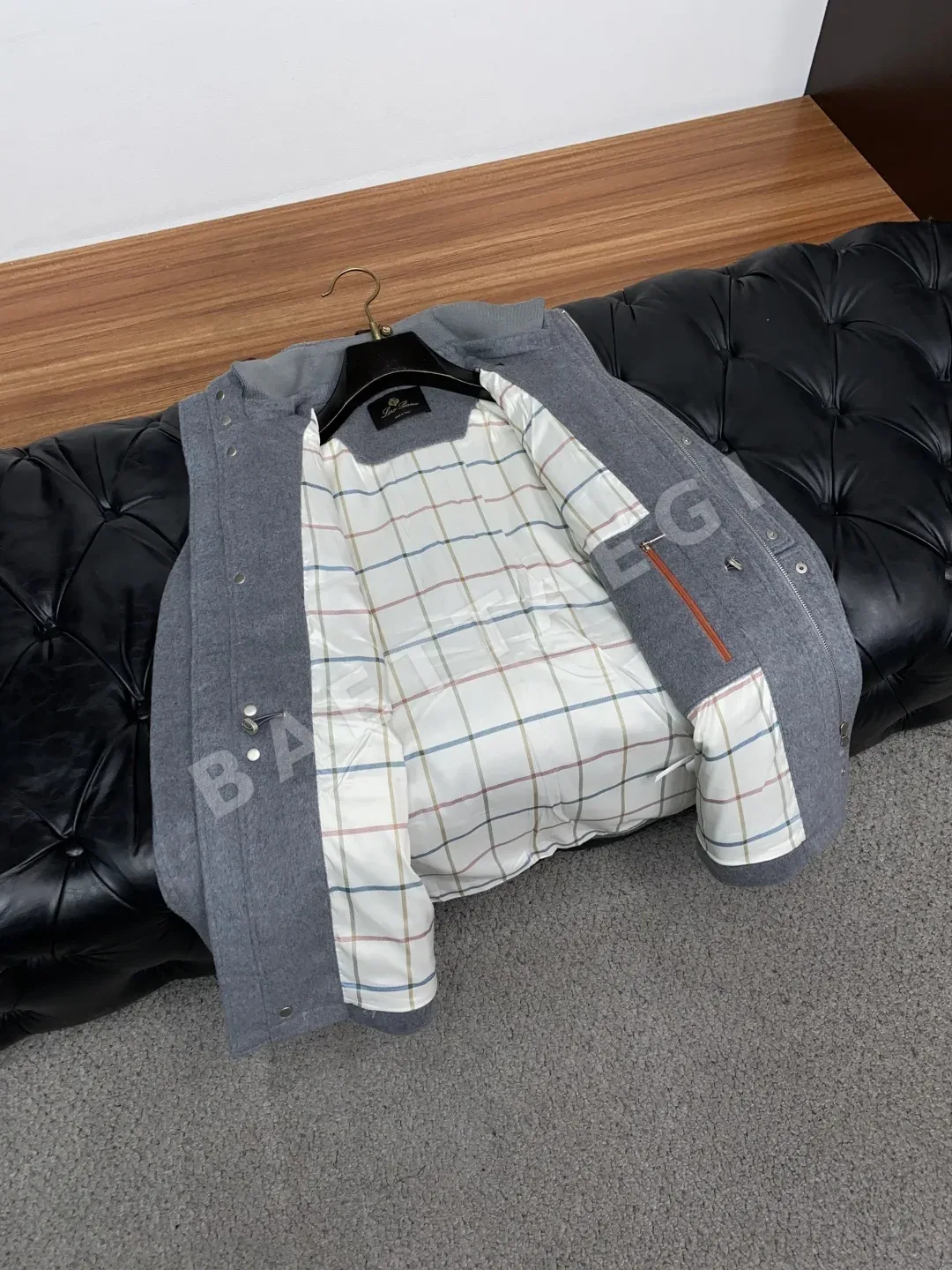 로로피아나 울 스탠드카라 남성 자켓 상세 이미지 8