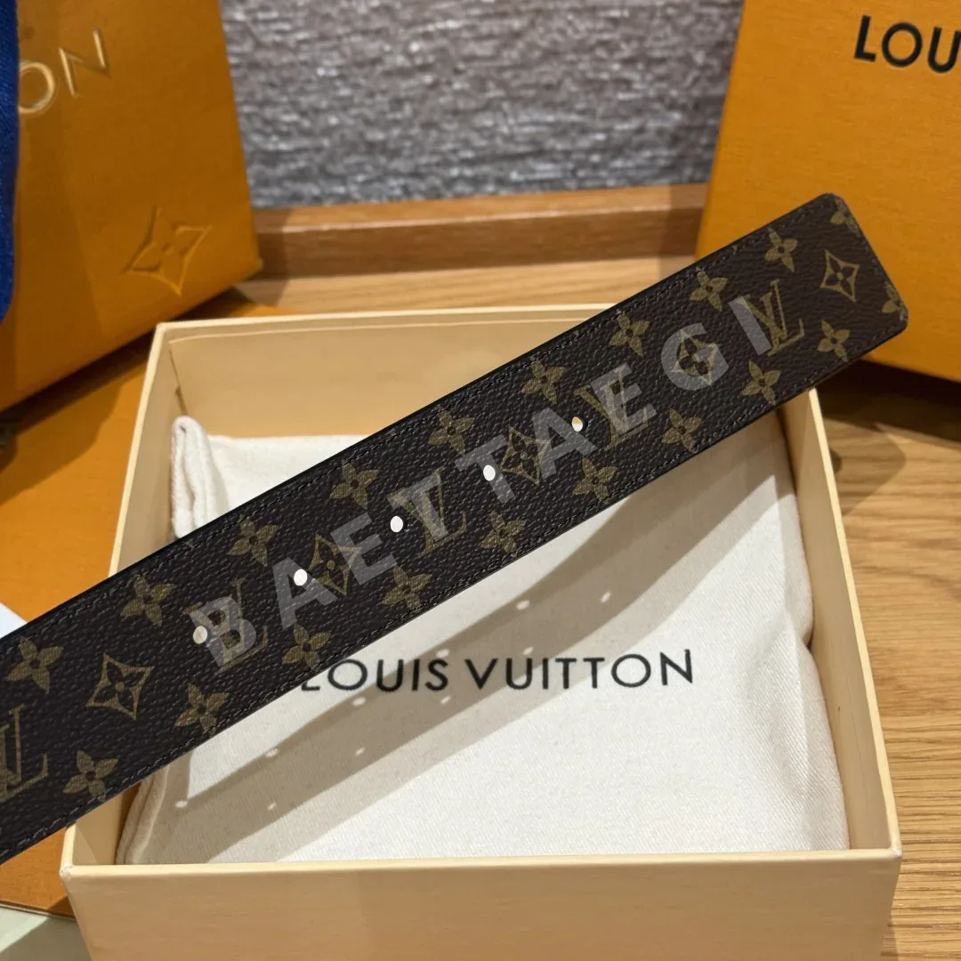 루이비통 LV 이니셜 펄 리버시블 벨트 상세 이미지 5