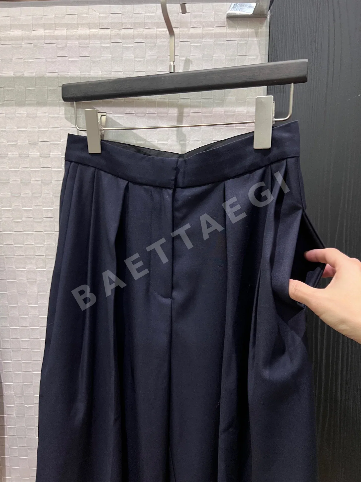 질샌더 울 V넥 블레이저 와이드 팬츠 세트 상세 이미지 6
