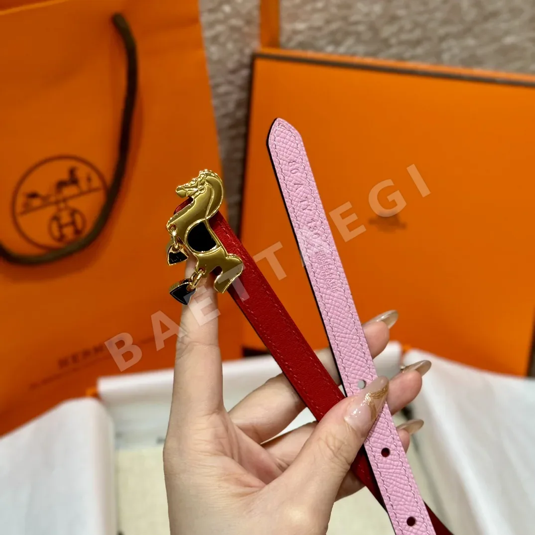 에르메스 포니 버클 양면 가죽 벨트 상세 이미지 2