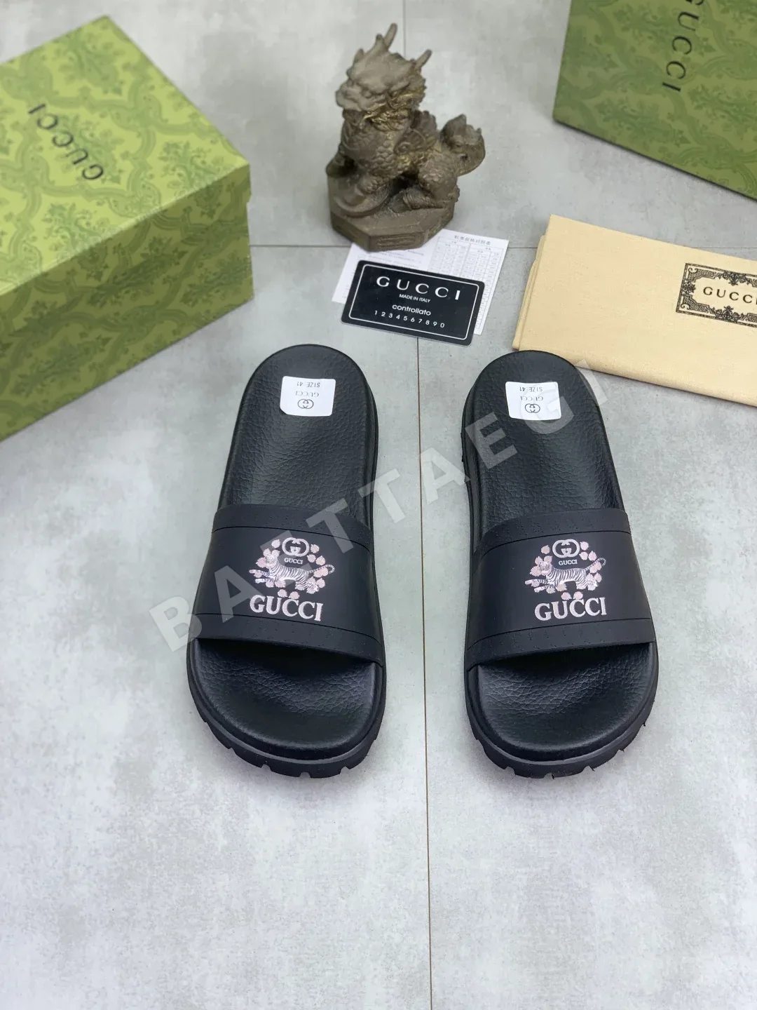 구찌 뱀띠 더블 G 콤비네이션 샌들 상세 이미지 2