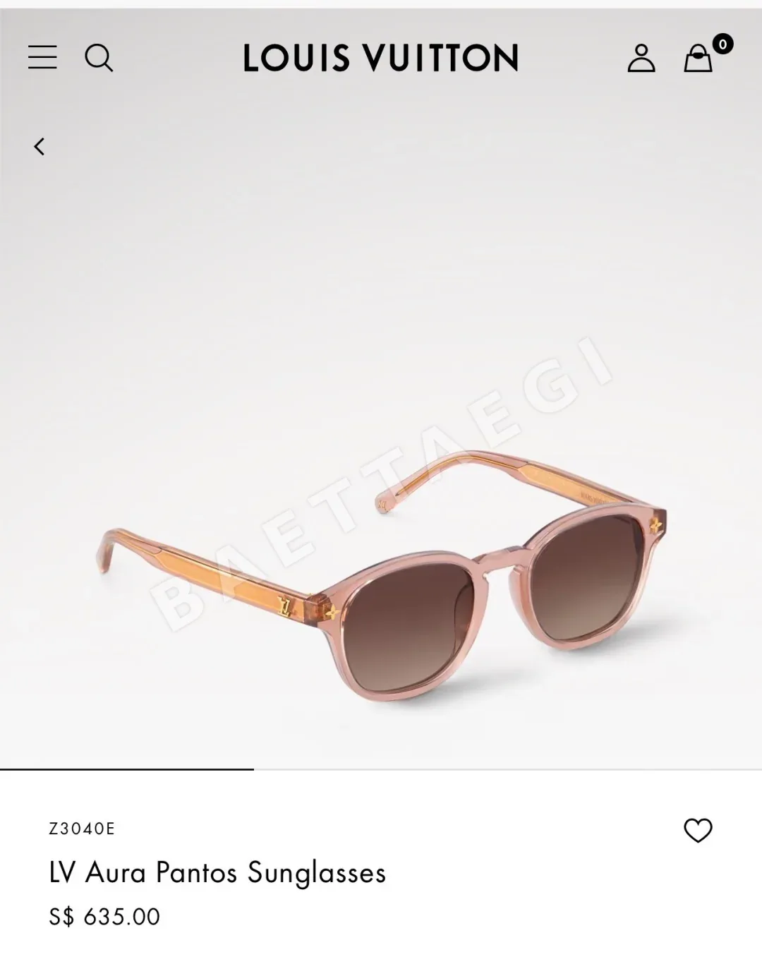 루이비통 선글라스 72900 Louis Vuitton Sunglasses