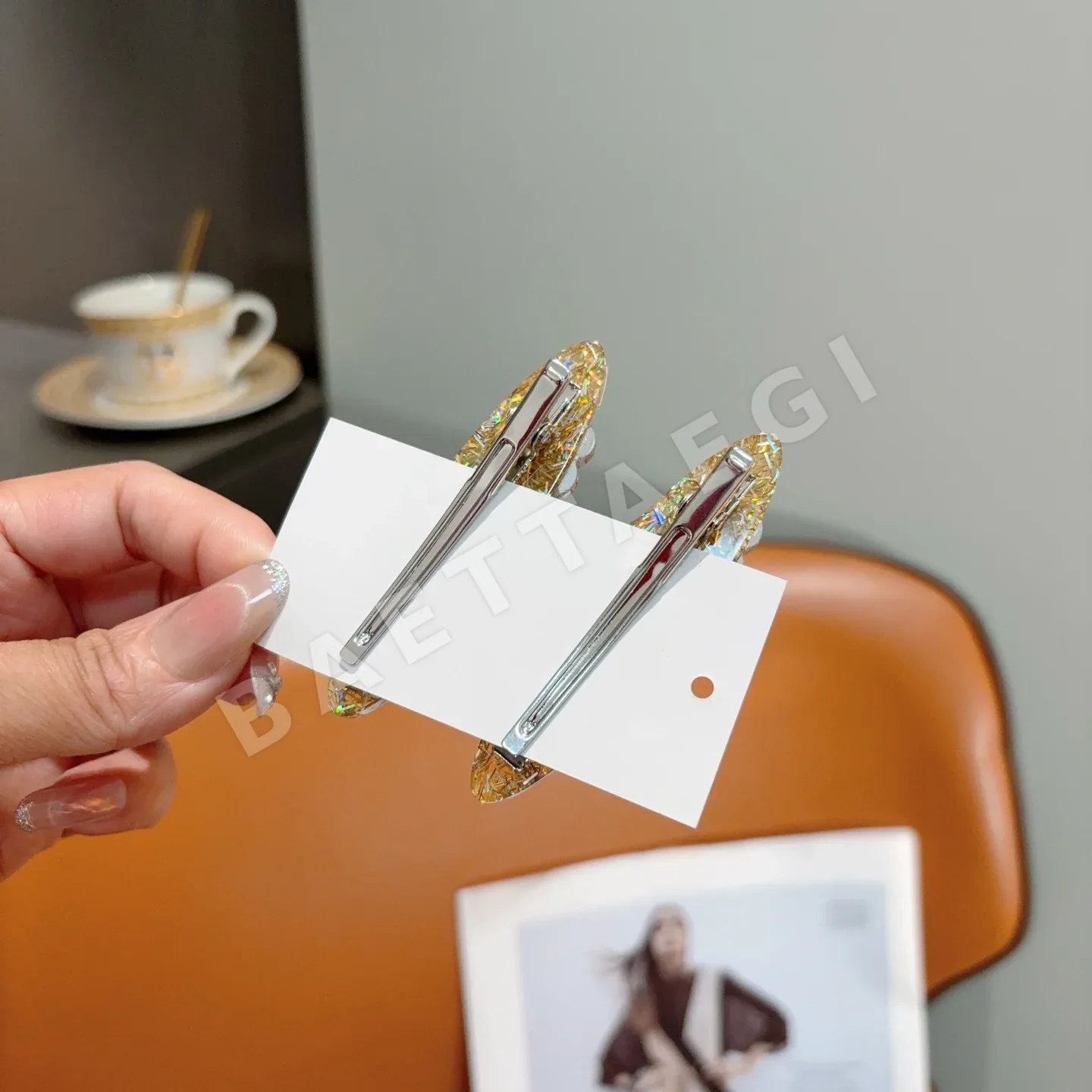 샤넬 로고 헤어 클립 세트 상세 이미지 7