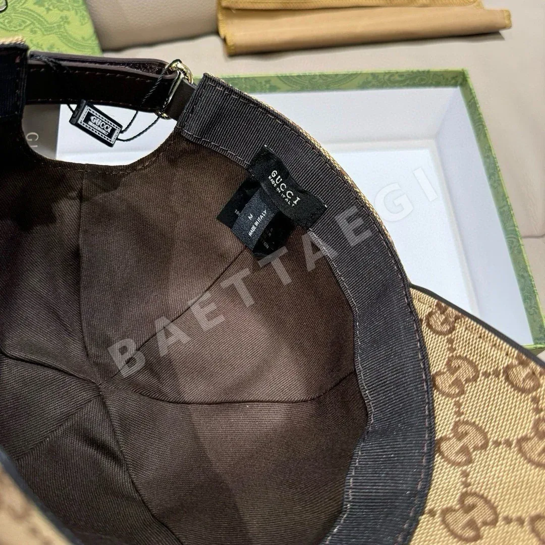 구찌 캔버스 소가죽 야구모자 상세 이미지 6