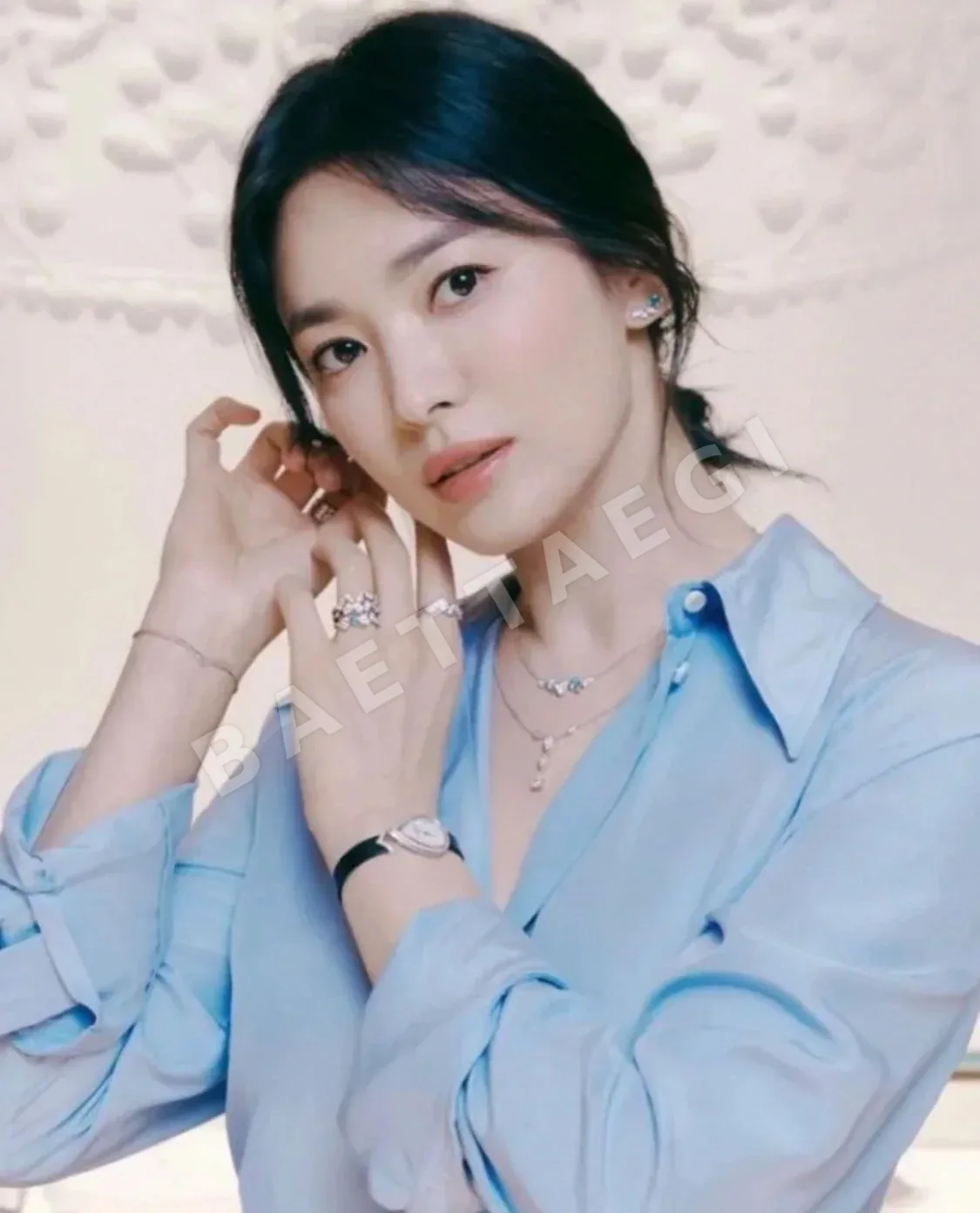 쇼메 티어드롭 925 스털링 실버 목걸이 상세 이미지 4