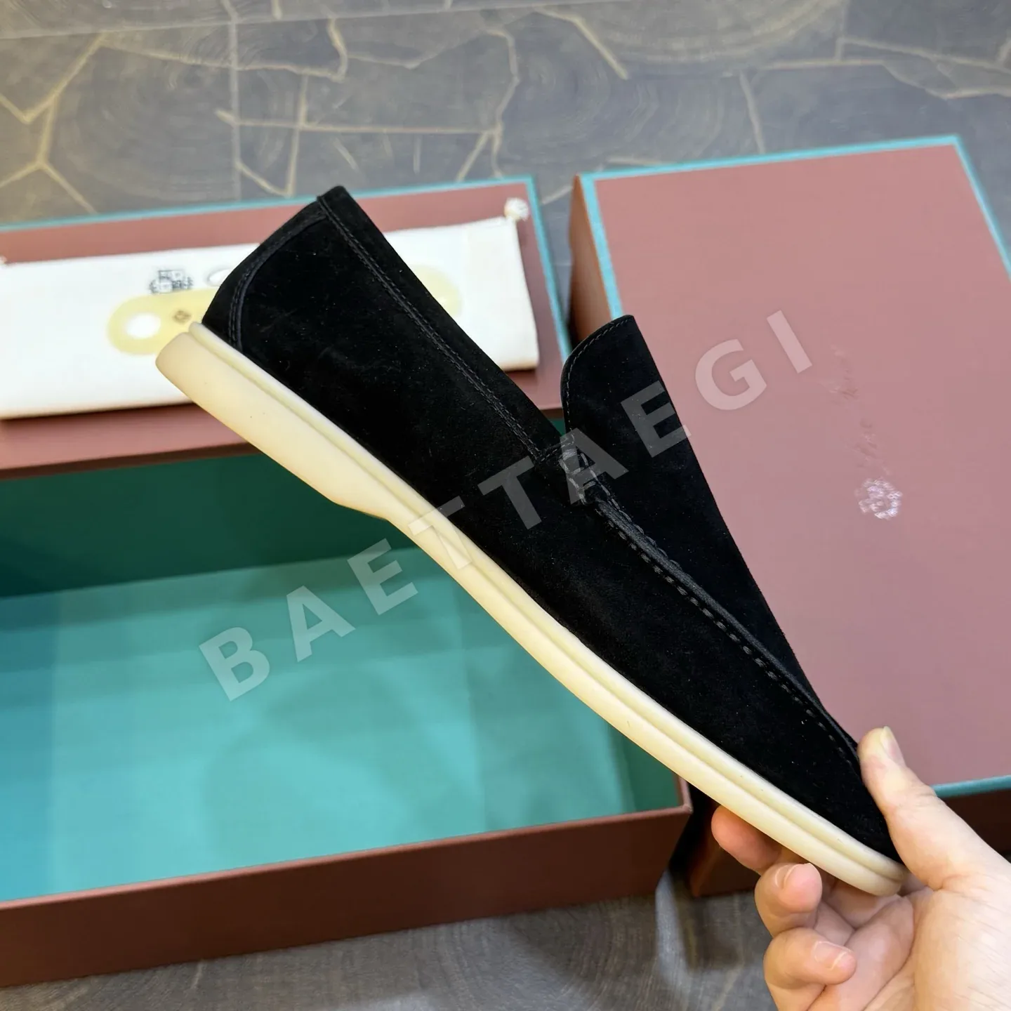로로피아나 로퍼 스웨이드 상세 이미지 6