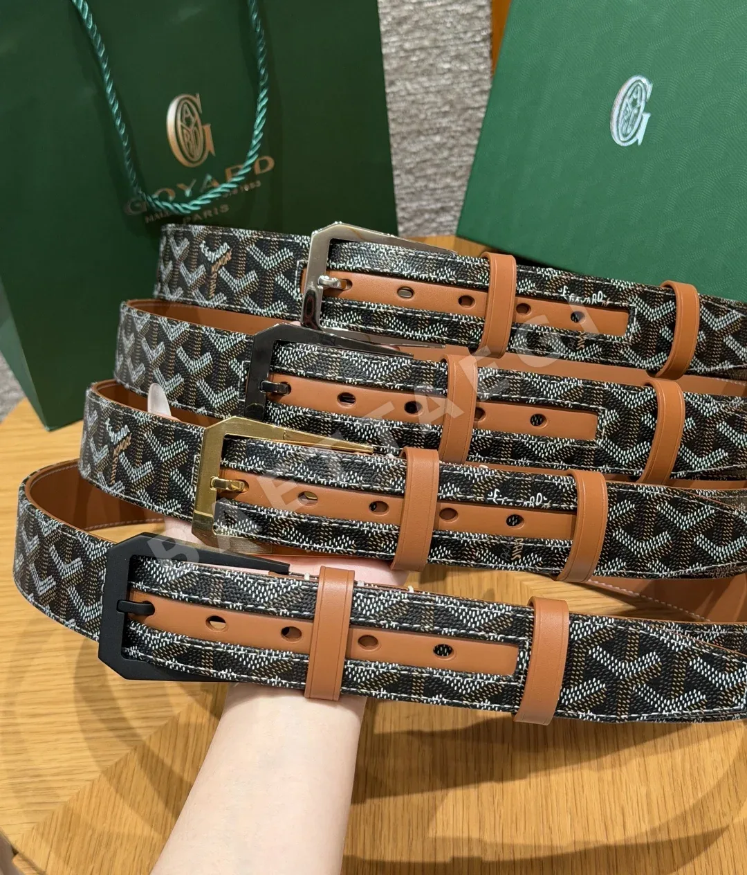 고야드 프레게이트 3 cm 가죽 벨트 상세 이미지 2