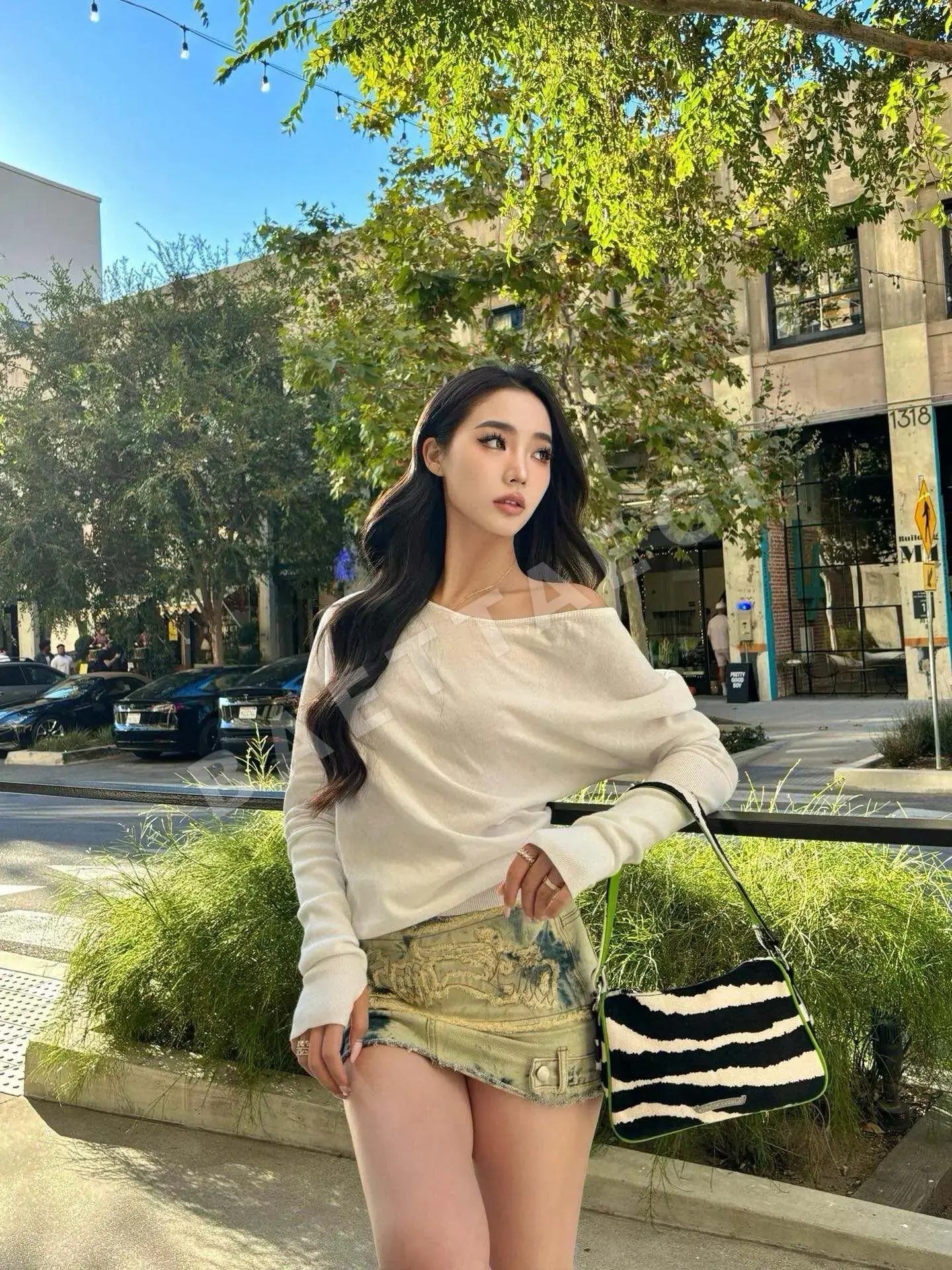 크롬하츠 애플그린 지브라 헤어 가방 상세 이미지 21