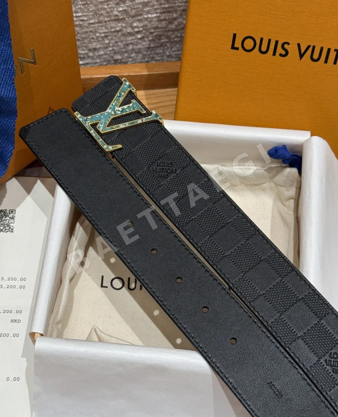 루이비통 클래식 엠보싱 벨트 상세 이미지 5
