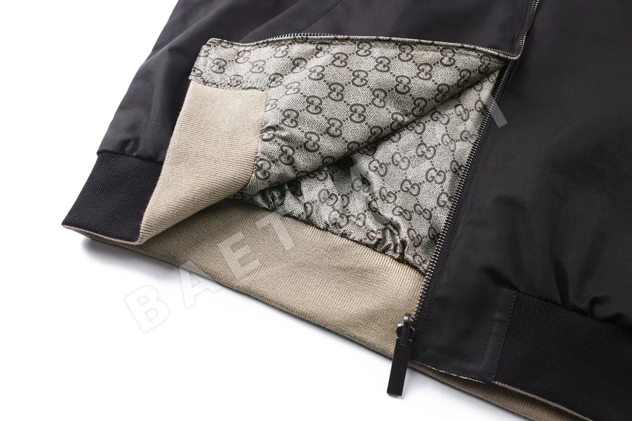 구찌 양면 코튼 캔버스 자수 로고 자켓 상세 이미지 7