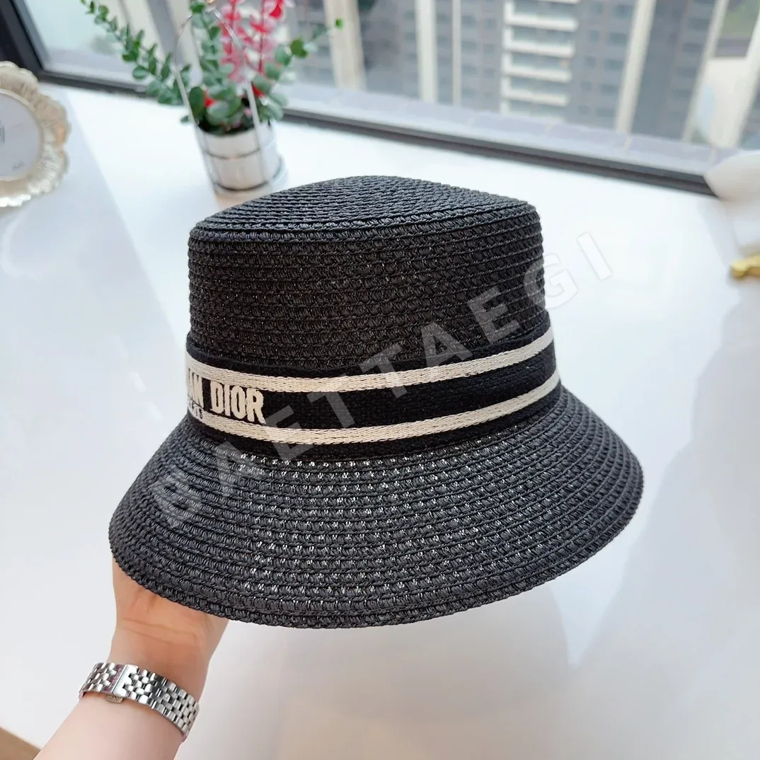 디올 웨빙 레터 밀짚 모자 상세 이미지 2