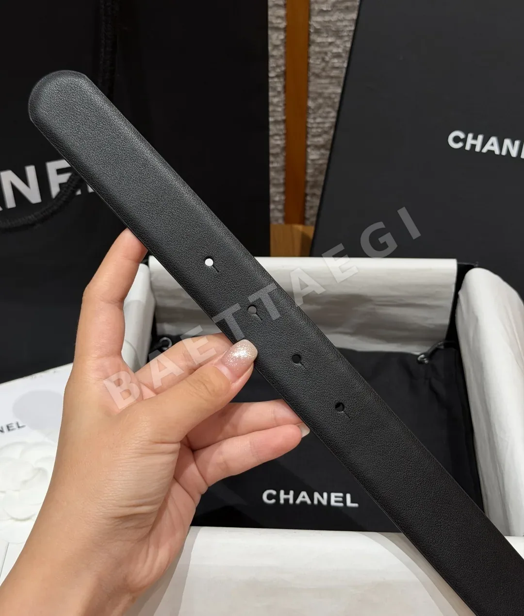 샤넬 클래식 더블 C 가죽 벨트 상세 이미지 7