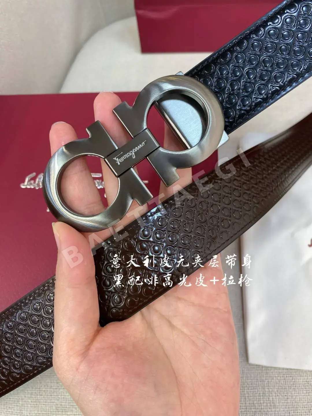 페레가모 천연 가죽 벨트 상세 이미지 2