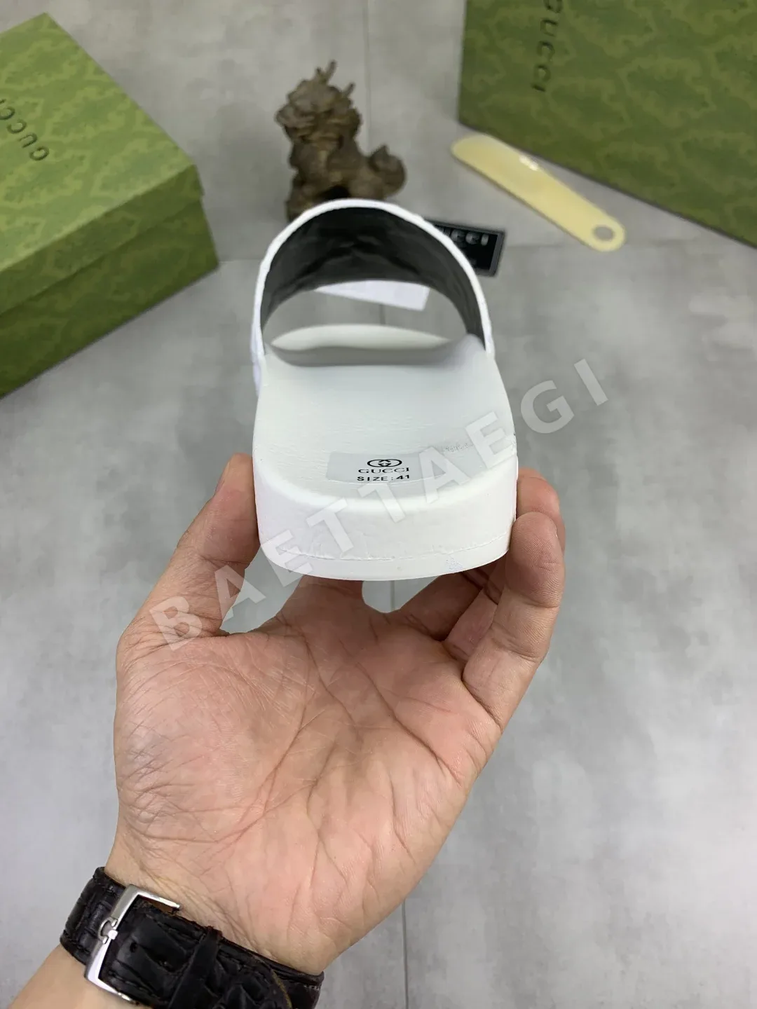 구찌 더블 G 콤비네이션 슬리퍼 상세 이미지 8