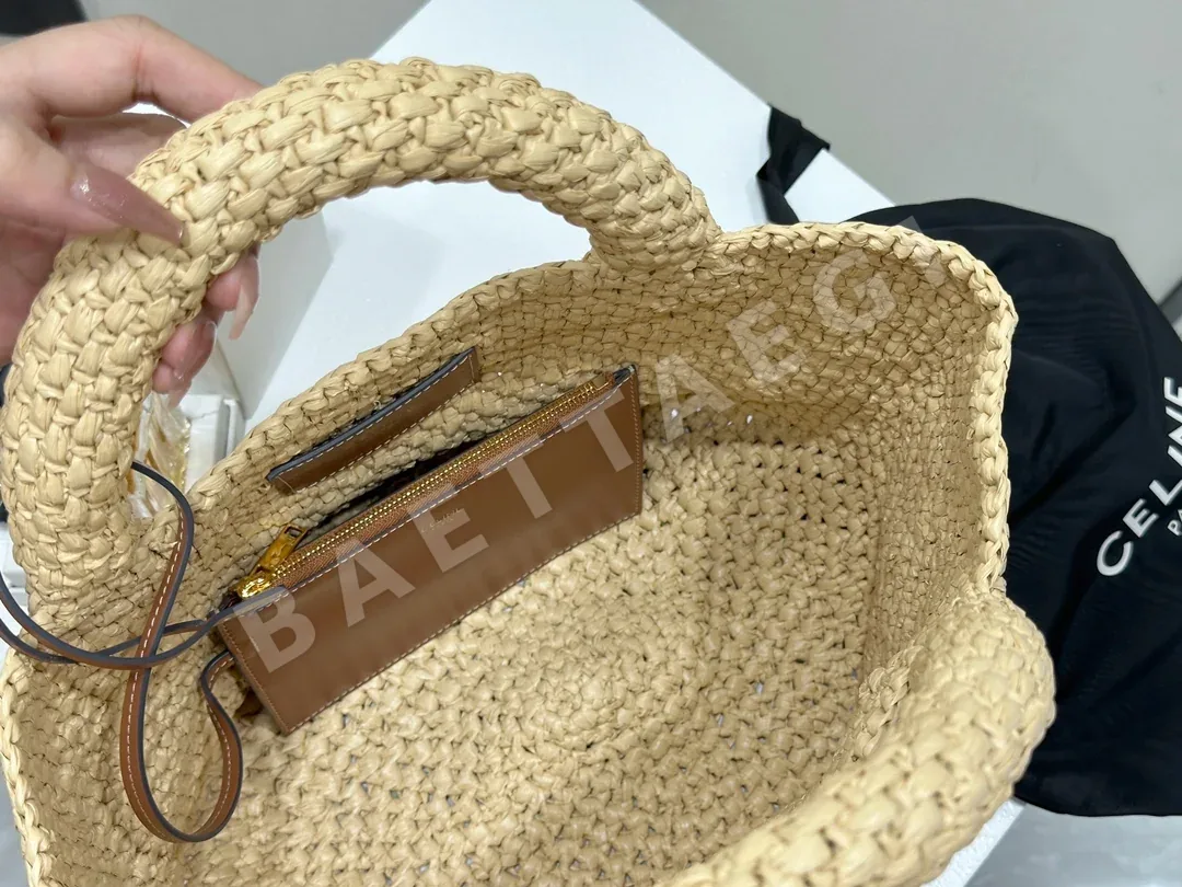 셀린느 린넨 소가죽 스몰 클래식 핸드백 상세 이미지 7
