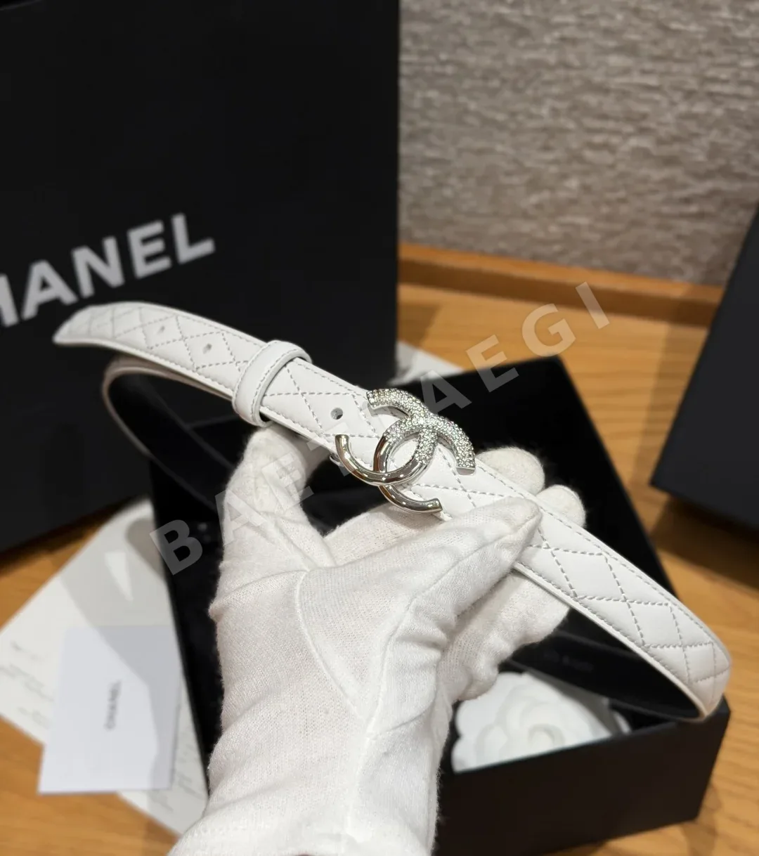 샤넬 퀼팅 램스킨 20mm 벨트 상세 이미지 9