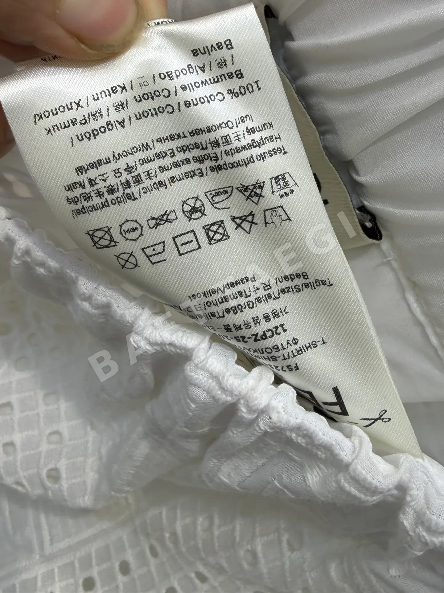 펜디 메시 자수 여성 바지 상세 이미지 9