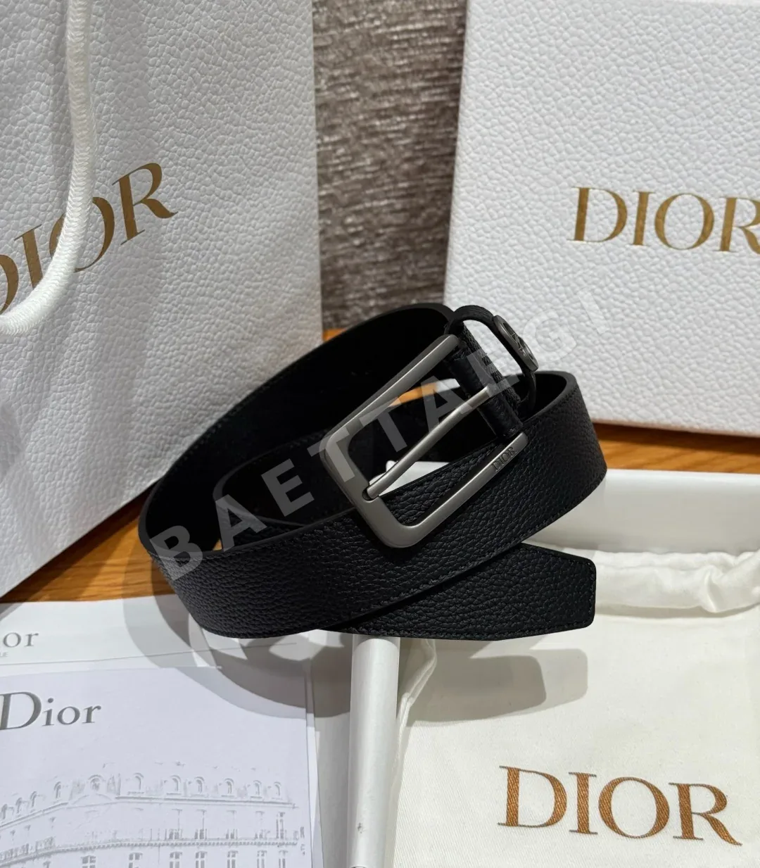 디올 CD 아이콘 소가죽 벨트 상세 이미지 2