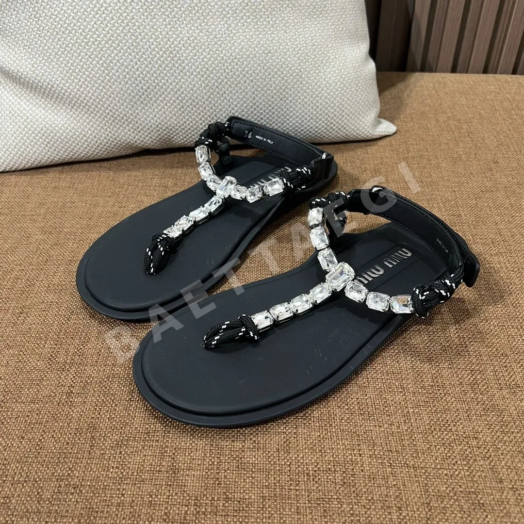 미우미우 샌들 여성 카프스킨 상세 이미지 5