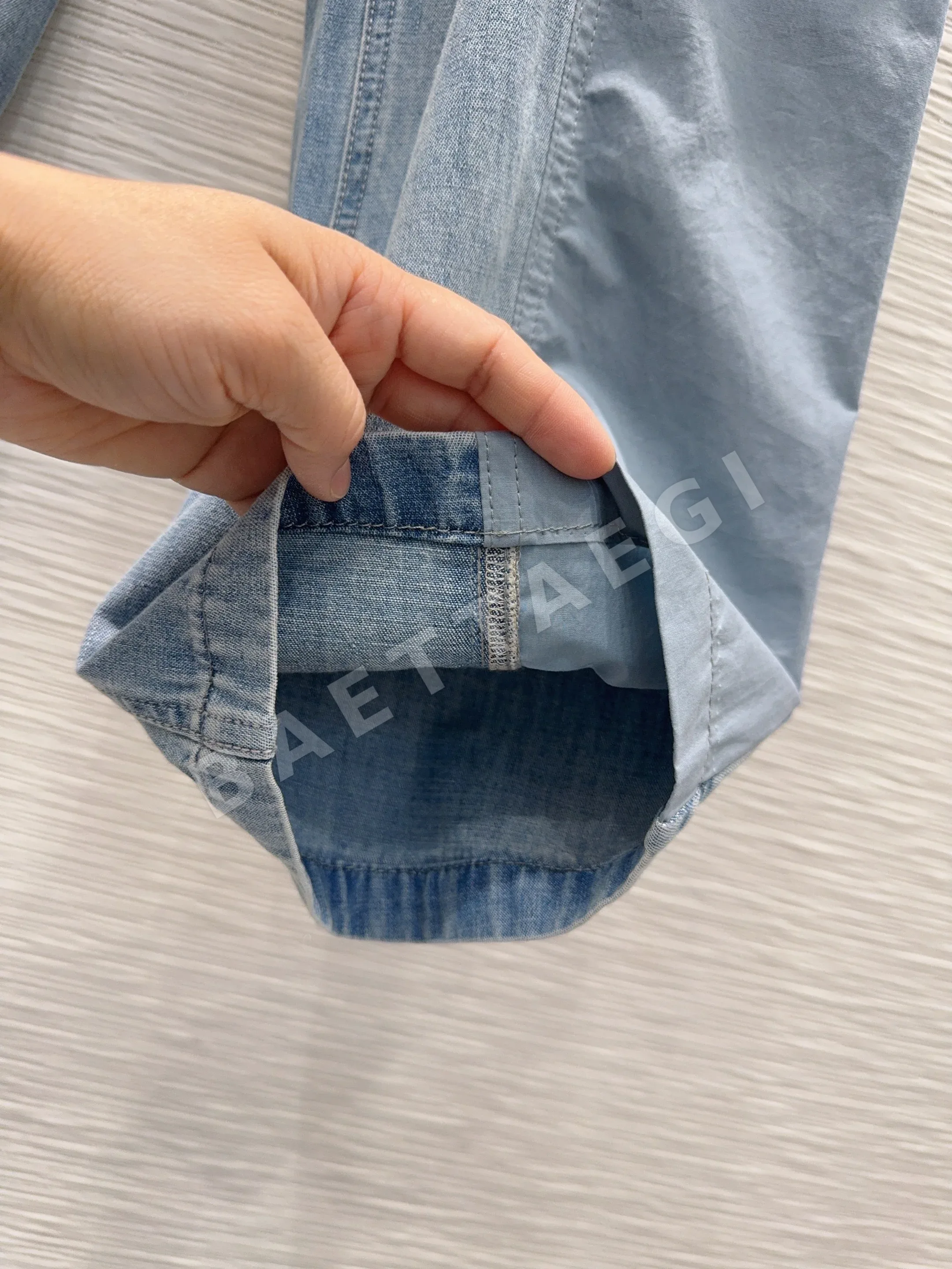루이비통 데미지 워시드 데님 여성 바지 상세 이미지 14