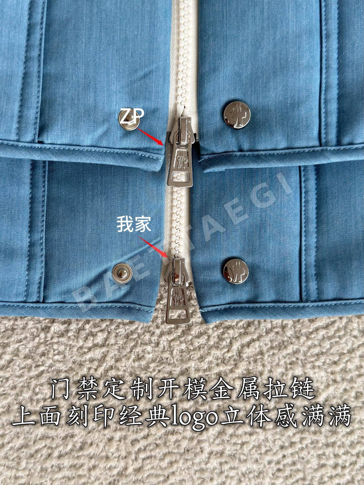 몽클레르 거위털 하이넥 여성 다운 조끼 상세 이미지 8