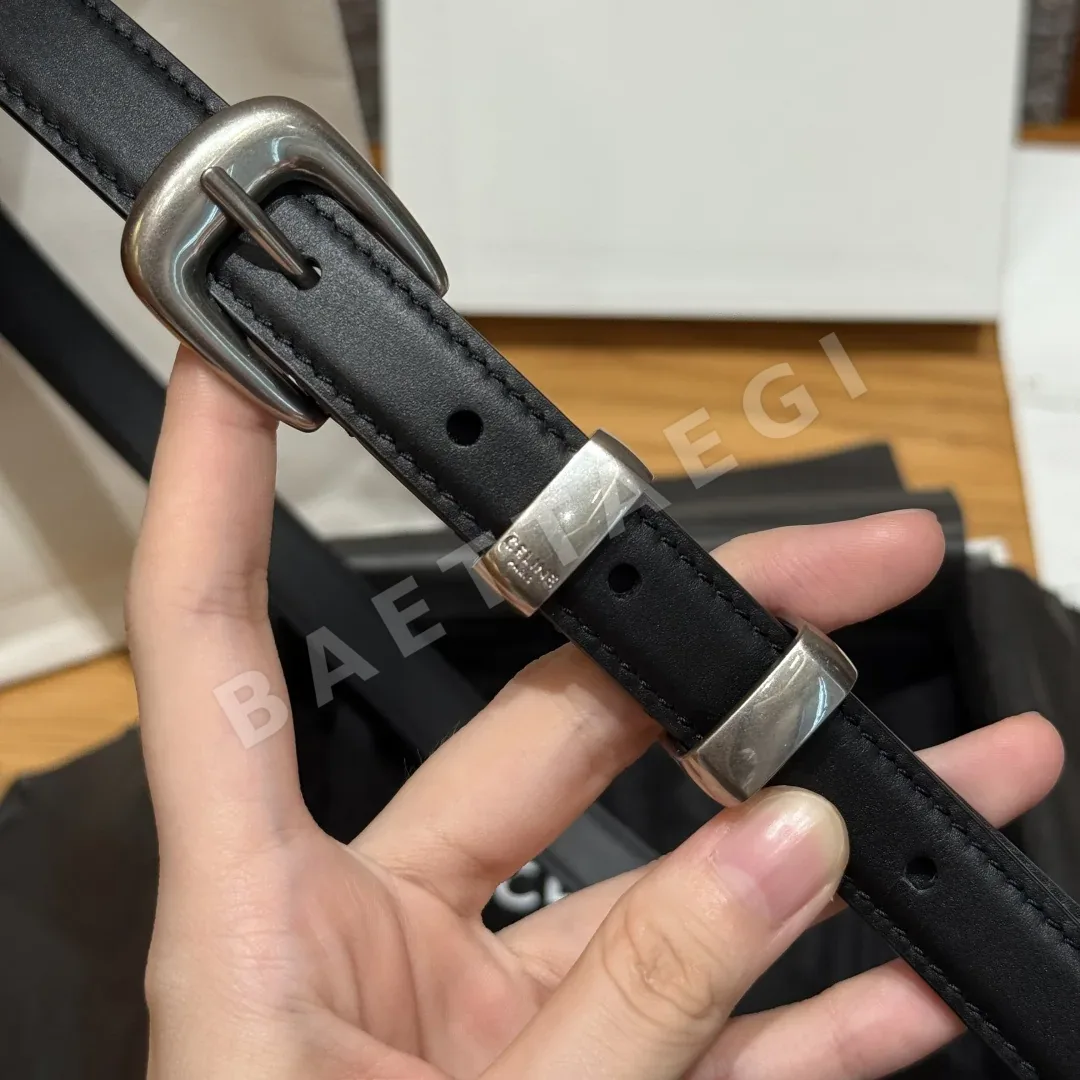 셀린느 JD260 개선문 웨스턴 소가죽 벨트 18mm 상세 이미지 5