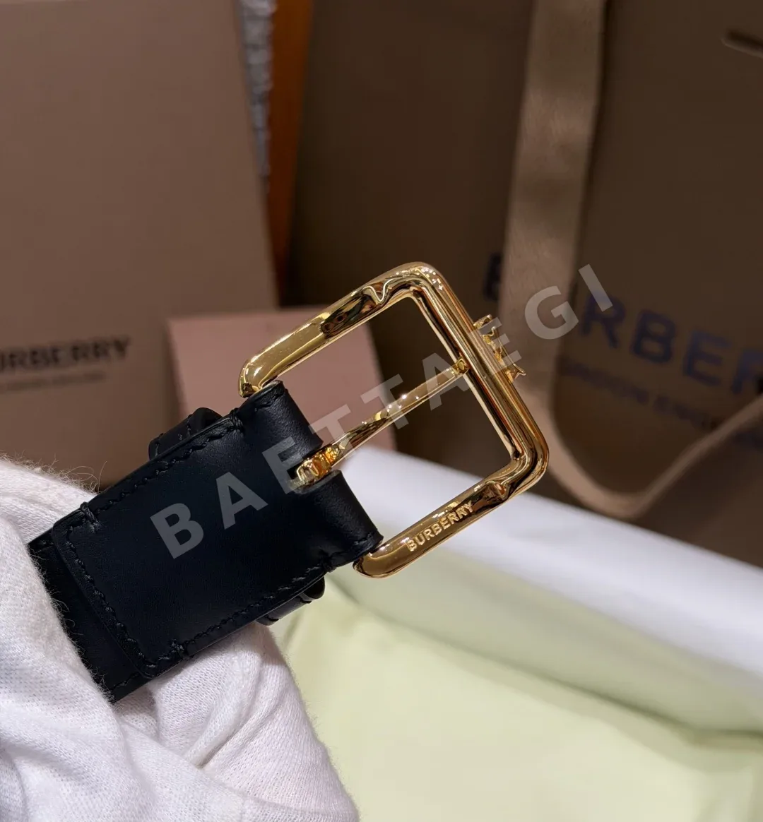 버버리 폴리 30mm 스무스 카프스킨 핀버클 벨트 상세 이미지 4